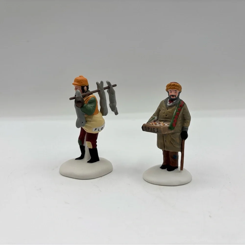 Department 56‎ 1992 Vintage HVC Village Street Peddlers Set of 2 5804-1 Retired